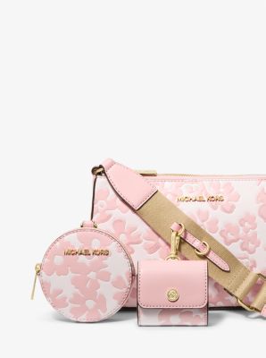 Jet Set Small Sequined Floral Print Crossbody Bag with Case for Apple Airpods Pro®