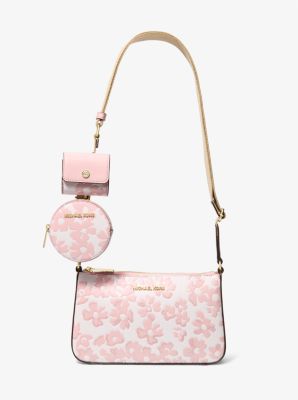 Michael Kors Jet Set Small Sequined Floral Print Crossbody Bag with Case for Apple Airpods Pro®