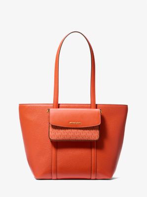 Sac fourre-tout Jet Set 2-en-1 en cuir grainé et à logo image number 0