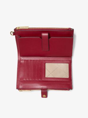 Jet Set Large Ombré Signature Logo Wristlet