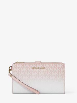 Jet Set Large Ombré Signature Logo Wristlet image number 0