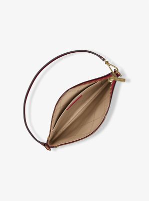 Jet Set Small Pebbled Leather Convertible Wristlet