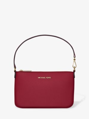 Jet Set Small Pebbled Leather Convertible Wristlet