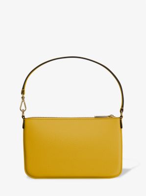 Petite pochette-bracelet Jet Set convertible en cuir grainé