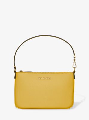 Petite pochette-bracelet Jet Set convertible en cuir grainé