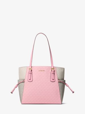 Voyager Large Color-Block Signature Logo Tote Bag