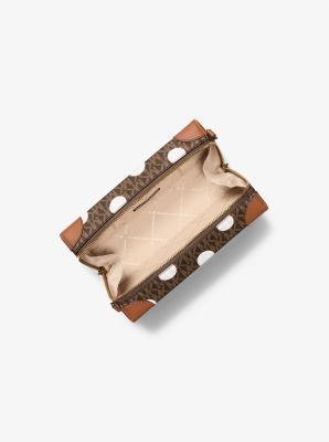 Jeanie Small Polka Dot Signature Logo Trunk Crossbody Bag image number 1