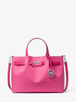 Carson Medium Signature Logo Satchel | Michael Kors