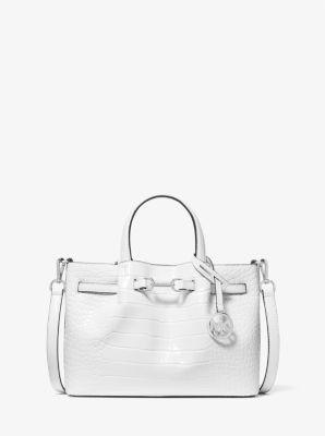 Carson Small Crocodile Embossed Satchel image number 0