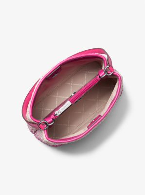 Pratt Medium Ombré Straw Shoulder Bag