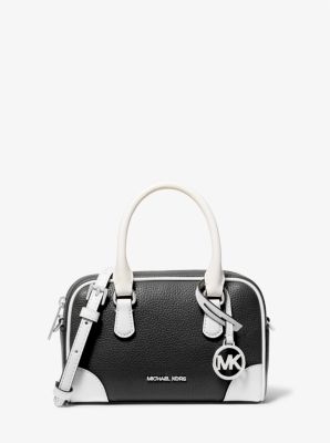 Thompson Extra-Small Two-Tone Pebbled Leather Convertible Crossbody Bag