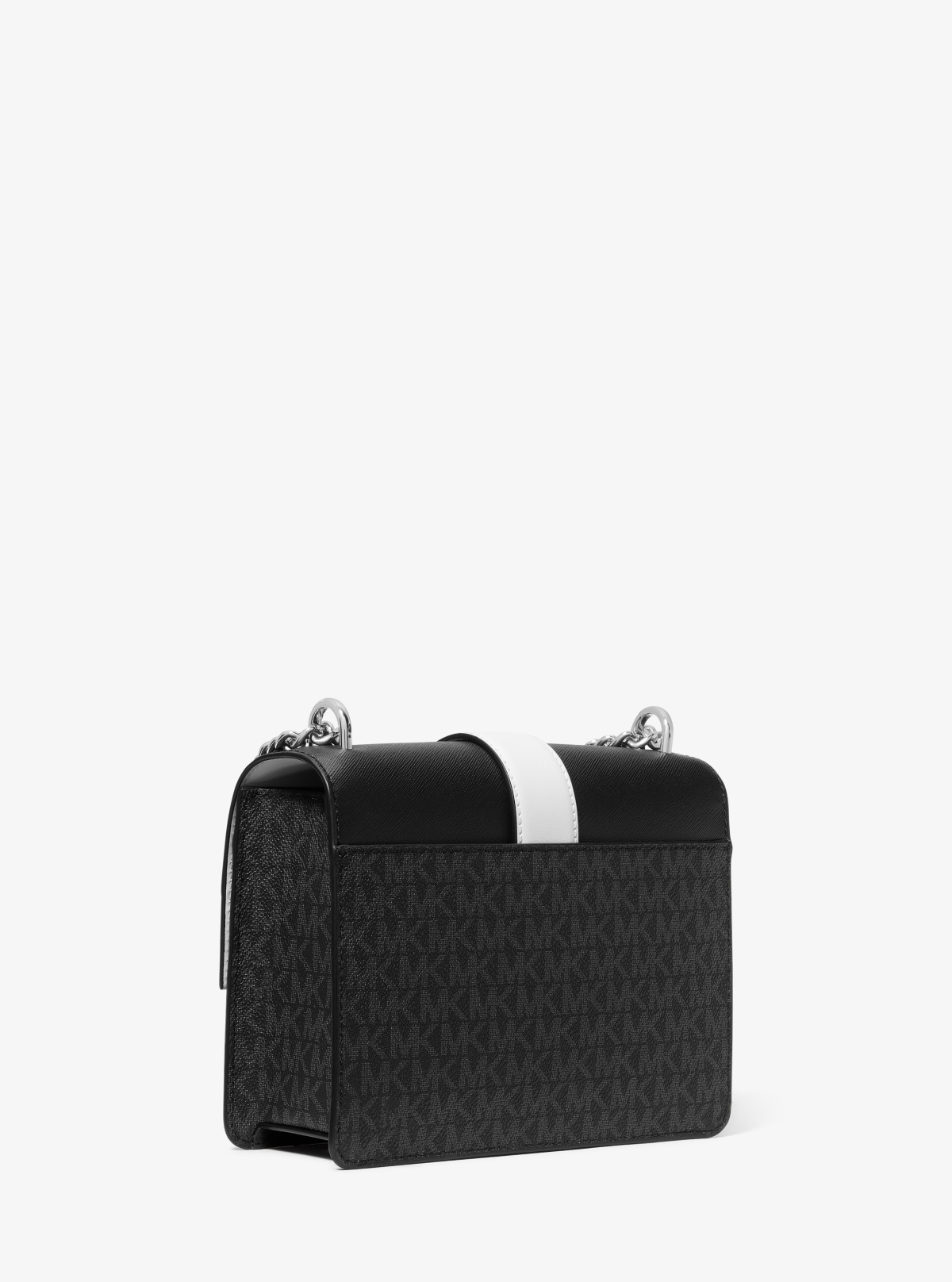 Greenwich Small Color-Block Signature Logo Crossbody Bag 多视角