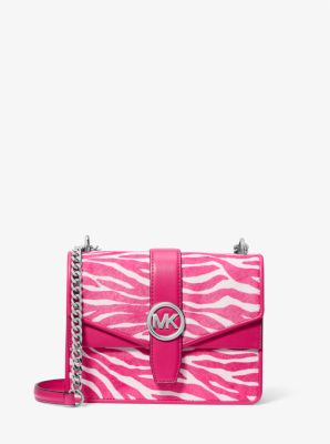Greenwich Small Zebra Print Calf Hair Crossbody Bag