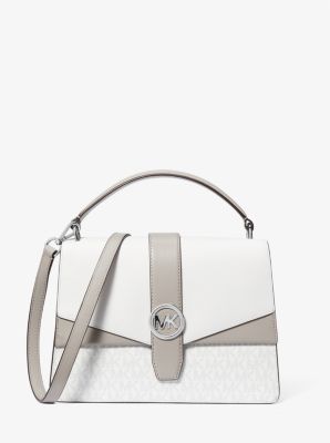 Greenwich Medium Color-Block and Signature Logo Satchel image number 0