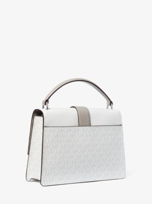 Greenwich Medium Color-Block and Signature Logo Satchel image number 2