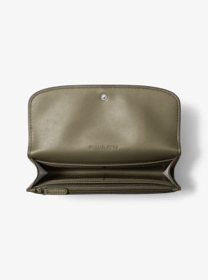 Billetera continental Hamilton grande de cuero