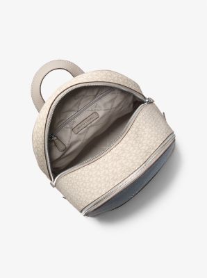 Rhea Medium Color-Block Signature Logo Backpack