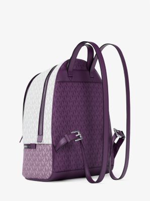 Sac à dos Rhea de taille moyenne à blocs de couleurs et à logo Signature