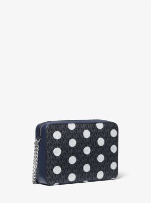 Bandolera Jet Set grande con lunares y logotipo exclusivo image number 2
