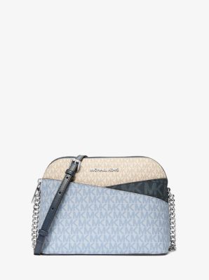 Sac &agrave; bandouli&egrave;re Jet Set Travel &agrave; blocs de couleurs et &agrave; logo Signature in PL OCN MLTI | Michael Kors