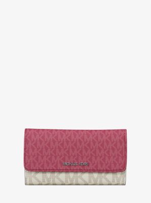 Jet Set Travel Signature Logo Tri-Fold Wallet