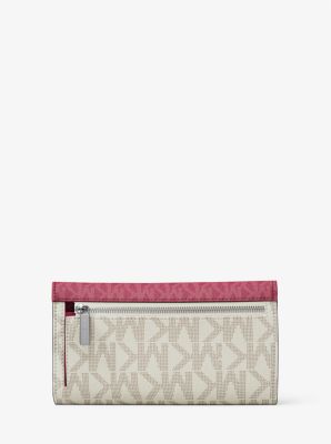 Jet Set Travel Signature Logo Tri-Fold Wallet