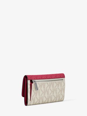 Jet Set Travel Signature Logo Tri-Fold Wallet