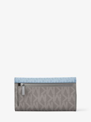 Jet Set Travel Signature Logo Tri-Fold Wallet