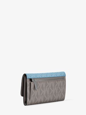 Jet Set Travel Signature Logo Tri-Fold Wallet