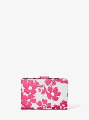 Michael Kors Jet Set Medium Floral Print Bi-Fold Wallet