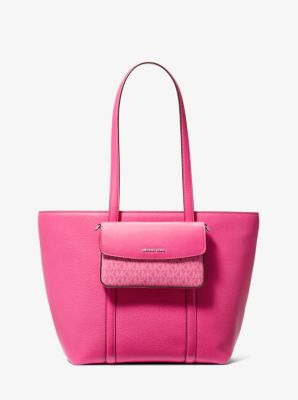 Grand sac fourre-tout Jet Set 2-en-1 en cuir grainé image number 0