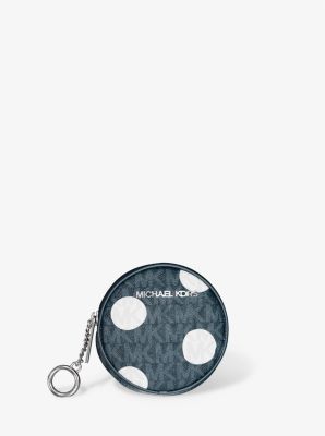 Petit porte-monnaie Jet Set à pois et à logo Signature image number 0