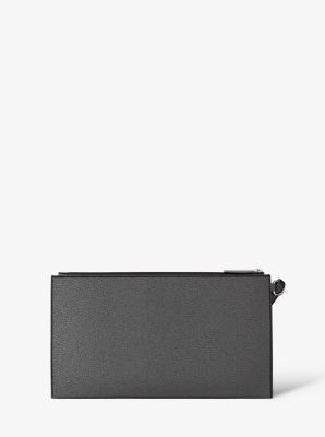 Jet Set Large Studded Pebbled Leather Wristlet image number 2