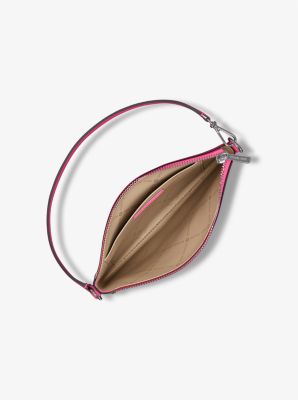 Petite pochette-bracelet Jet Set convertible en cuir grainé in PITAYA | Michael Kors