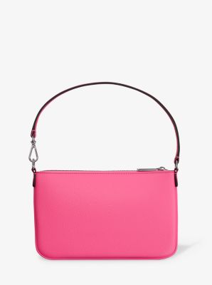 Petite pochette-bracelet Jet Set convertible en cuir grainé in PITAYA | Michael Kors