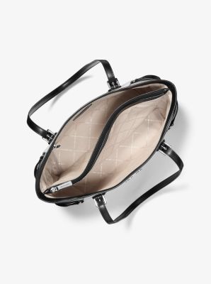 Voyager Large Color-Block Signature Logo Tote Bag image number 1