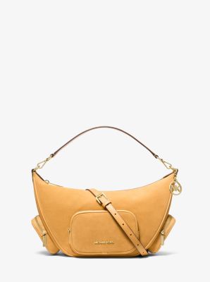 Sac &agrave; &eacute;paule convertible Merritt de taille moyenne en su&egrave;de