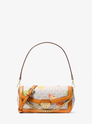 Soho Small Printed Signature Logo Convertible Crossbody Bag