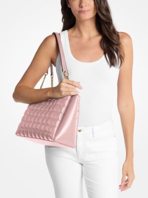 Soho Medium Quilted Tote Bag in POWDER BLUSH | Michael Kors