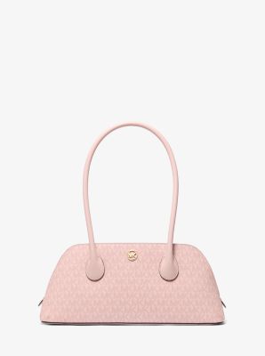 Petra Medium Signature Logo Shoulder Bag