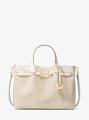 Carson Medium Floral Laser Cut Satchel