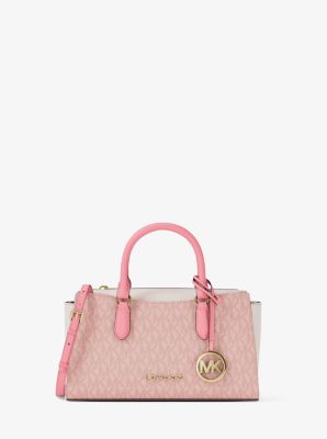 Arden Small Color-Block Signature Logo Messenger Bag