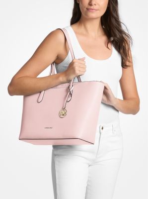 Arden Large Pebbled Leather Tote Bag in POWDER BLUSH | Michael Kors