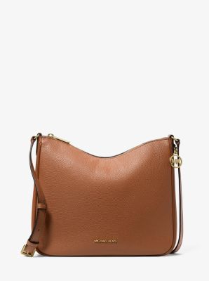 Nayla Medium Pebbled Leather Messenger Bag
