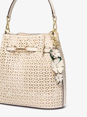 Flower Bag Charm in LT CREAM | Michael Kors