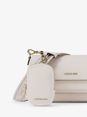 Jet Set Travel Small Pebbled Leather Crossbody Bag With Pouch