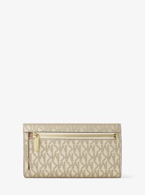 Jet Set Travel Large Signature Logo Tri-Fold Wallet