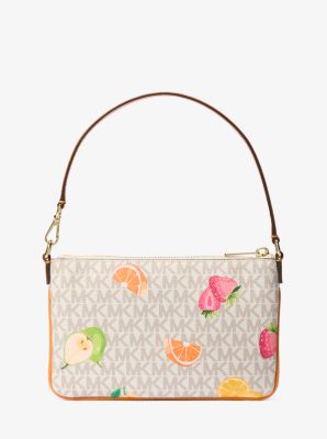 Petite pochette-bracelet Jet Set Travel &agrave; imprim&eacute; &agrave; logo Signature