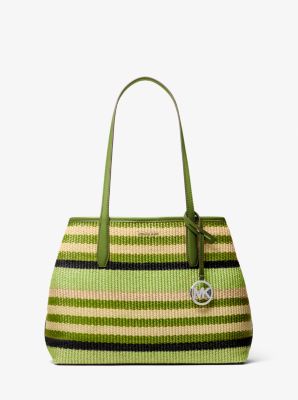 Bolso tote Avalon mediano tejido a rayas