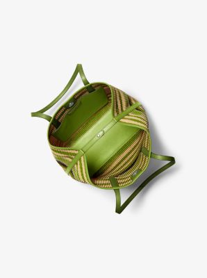 Bolso tote Avalon mediano tejido a rayas in LIMA | Michael Kors